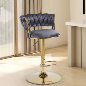Creative Bar Stool With Golden