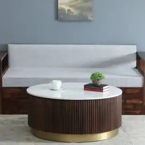 Kaffka Solid Wood Coffee Table